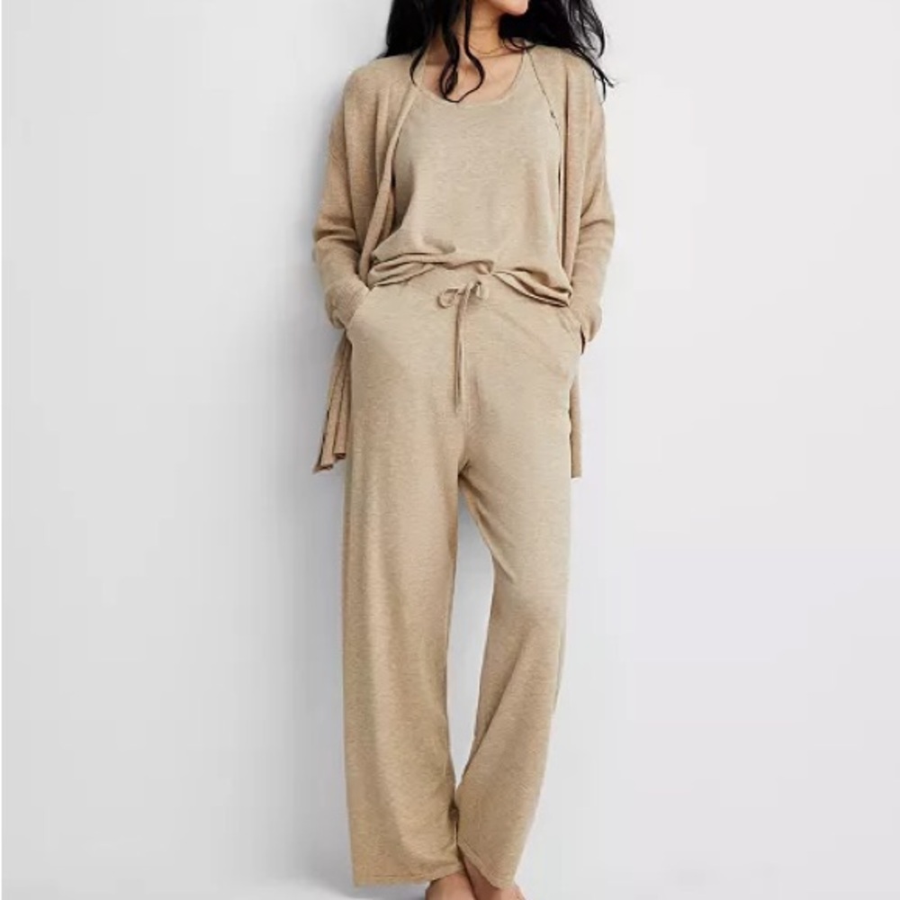 Women's Tan 2 Piece Lounge Set